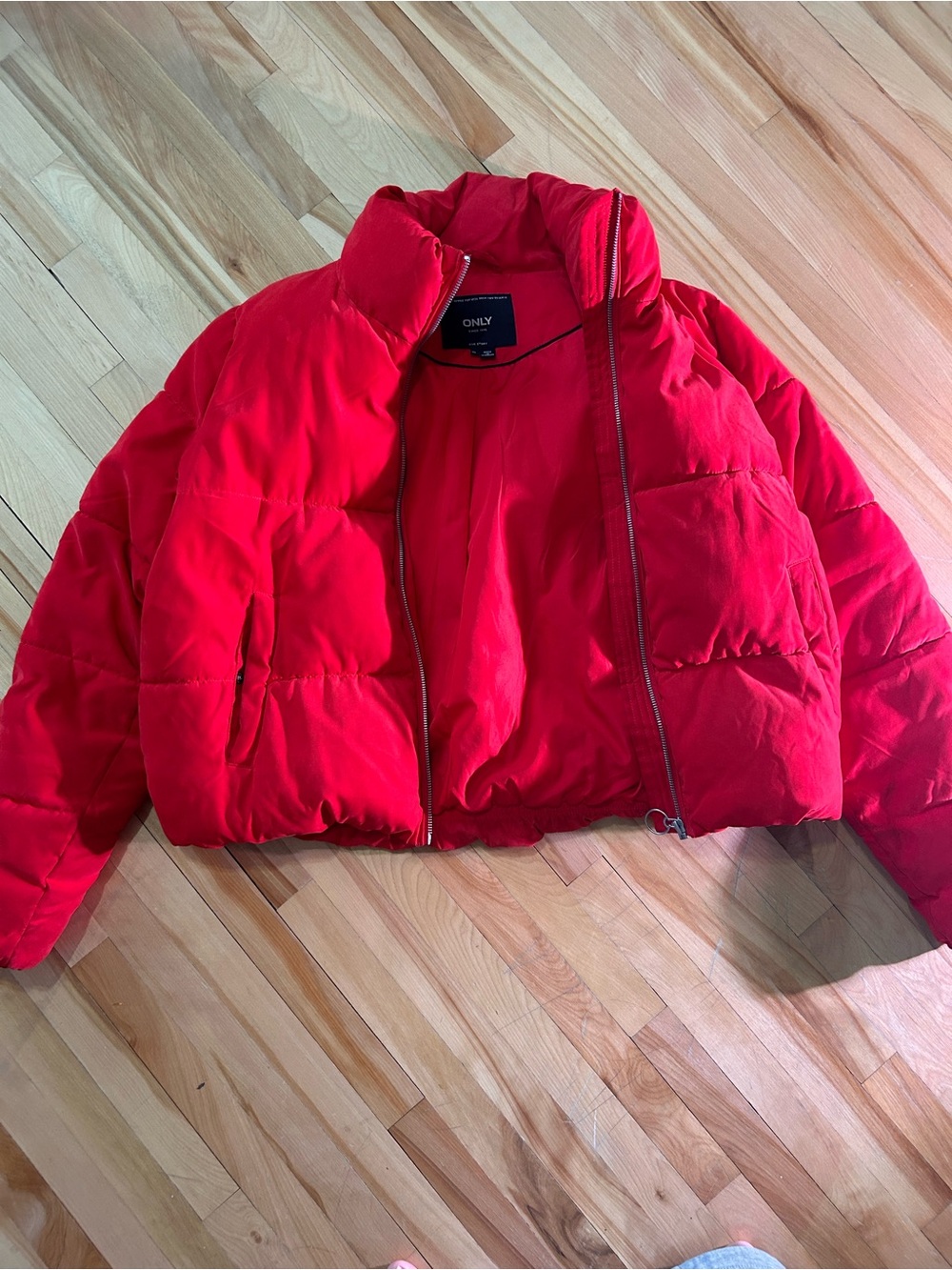 Only Red Puffer Jacket - Picture 8 of 9